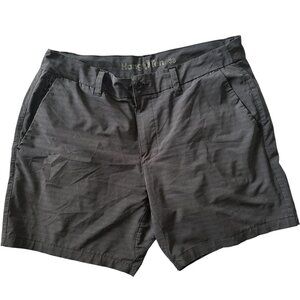 Hang Ten Men's Hybrid Swim Shorts Adjustable Waist Zipper Pockets Grey Size 38